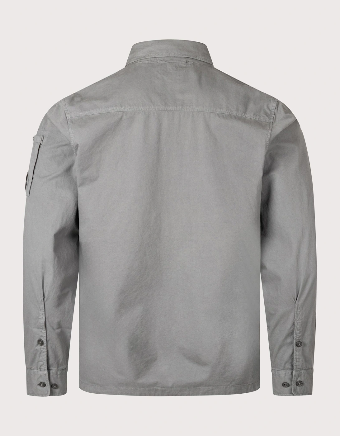 Organic Gabardine Zip Through Overshirt