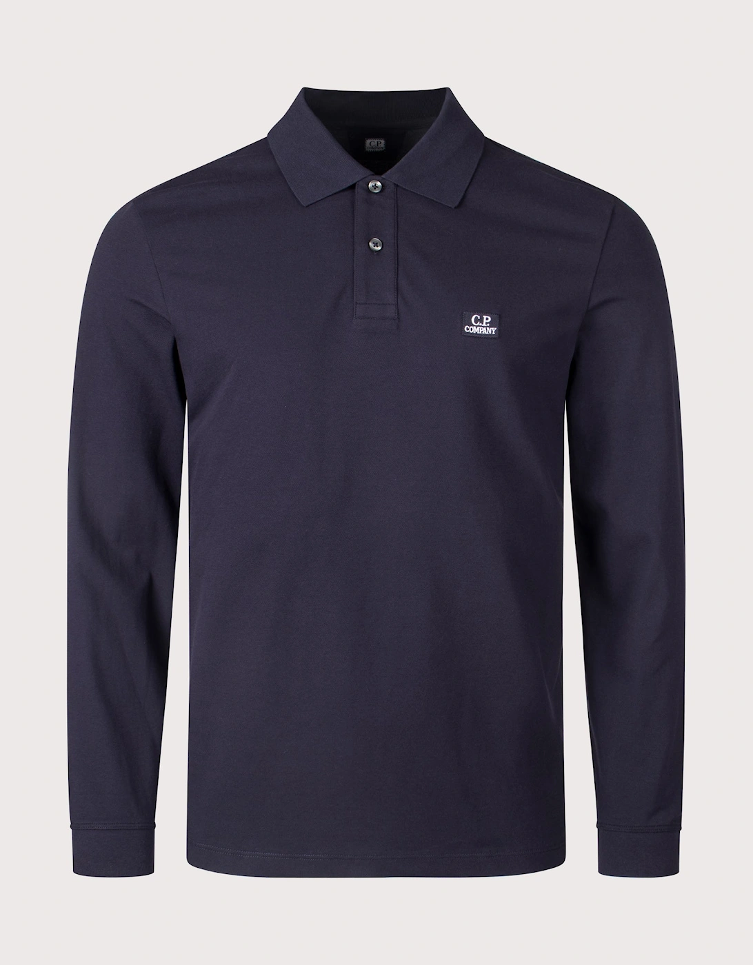 Stretch Piquet Long Sleeve Polo Shirt, 4 of 3