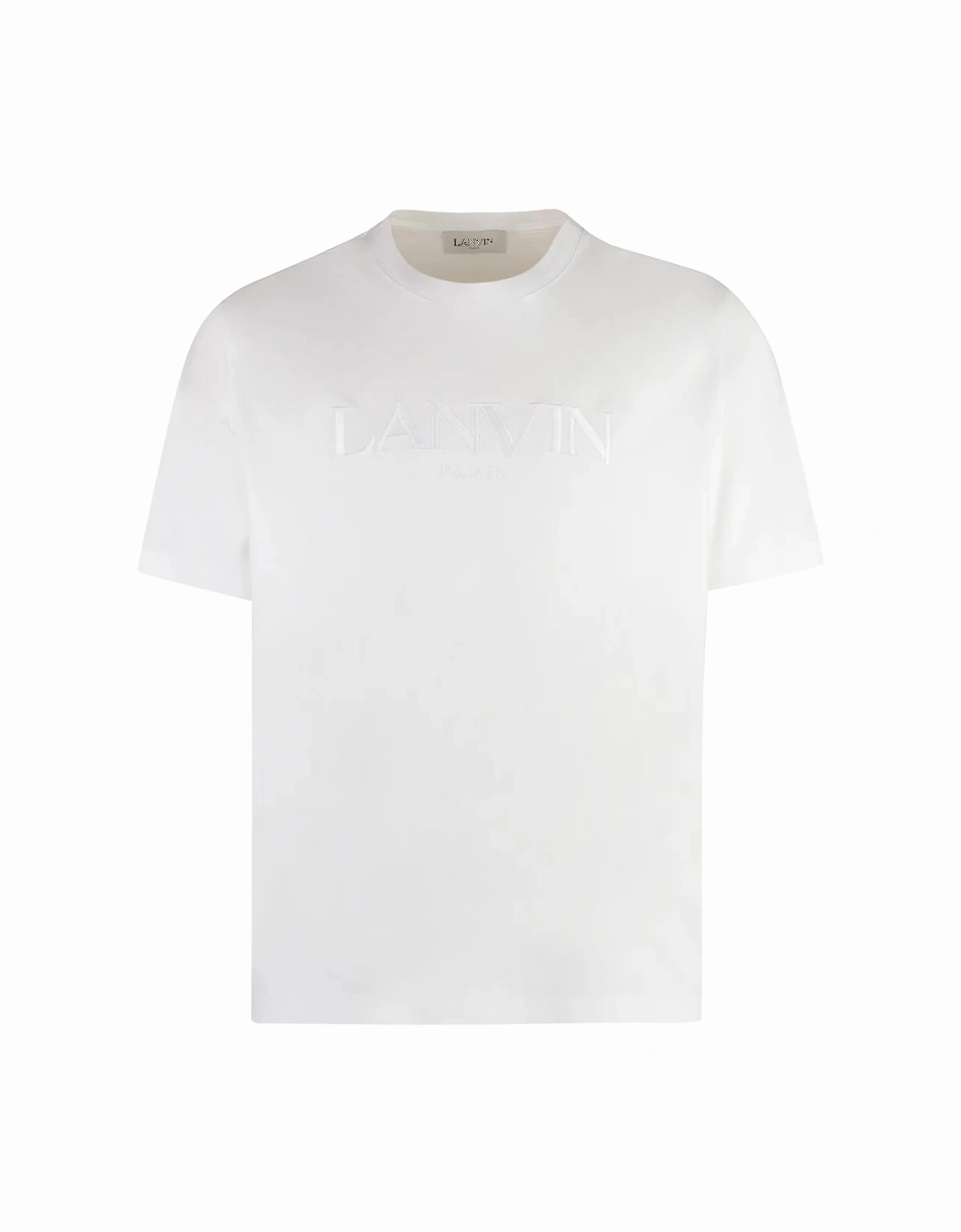 Lanvin Embroidered Logo T-Shirt in White, 3 of 2