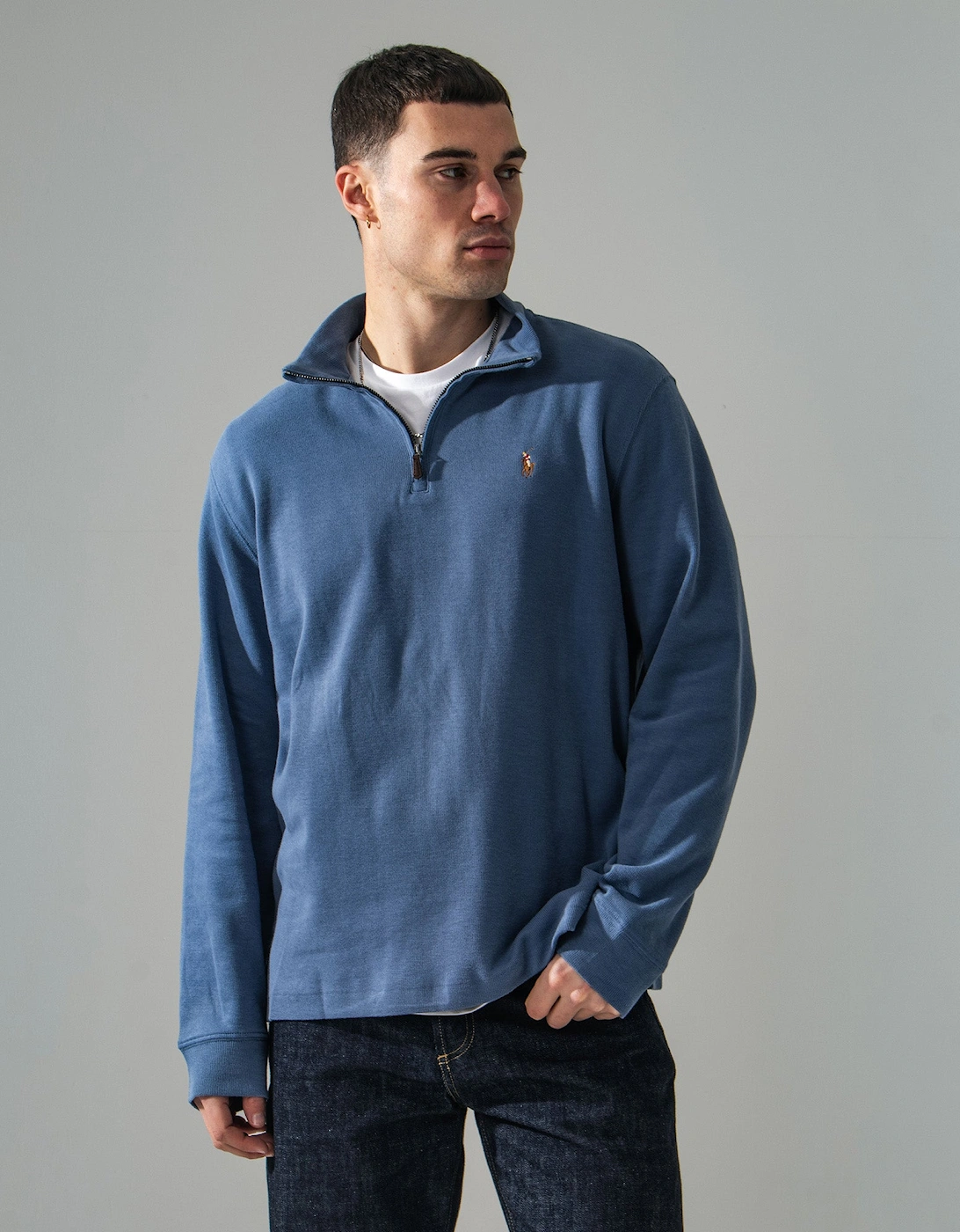 Estate-Rib Quarter Zip Knit