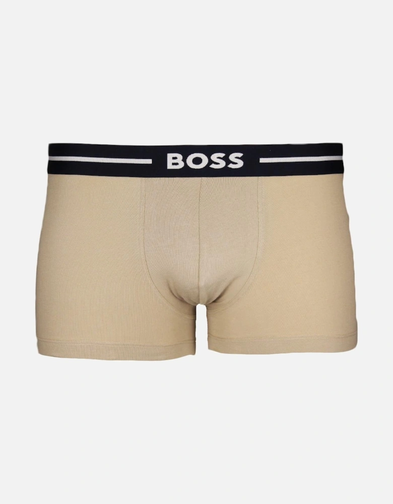 3-Pack Bold Boxer Trunks, Navy/Khaki/Beige