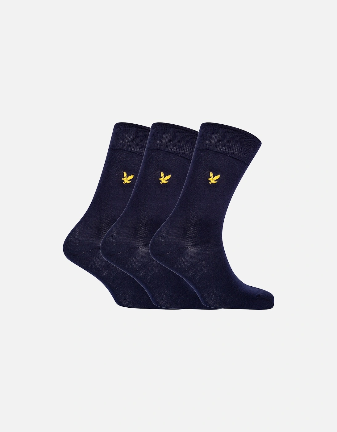 Lyle & Scott Angus Plain Socks 3 Pack - Peacoat (navy), 3 of 2