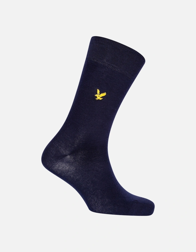 Lyle & Scott Angus Plain Socks 3 Pack - Peacoat (navy)