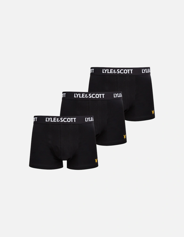 Lyle & Scott Barclay Basic Core Boxers/Trunks 3 Pack - Black