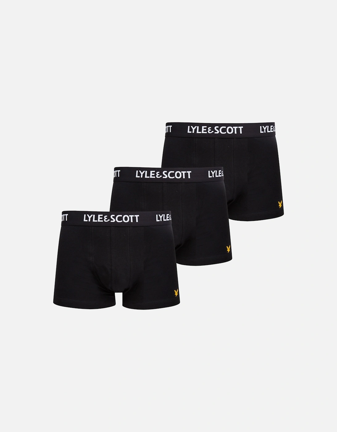 Lyle & Scott Barclay Basic Core Boxers/Trunks 3 Pack - Black, 4 of 3