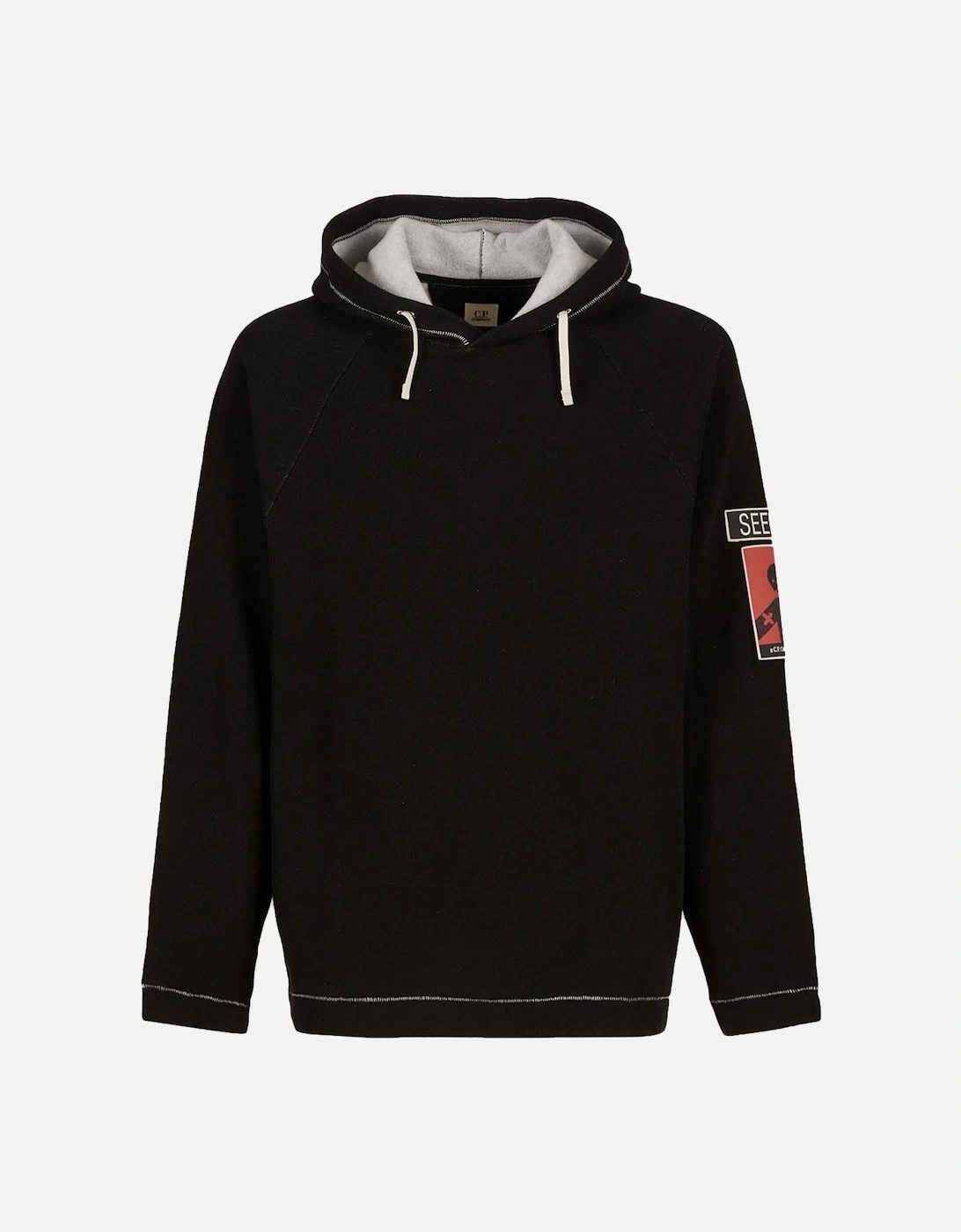 Cp Company Men's Black Lens Hoodie - : 34 Xs