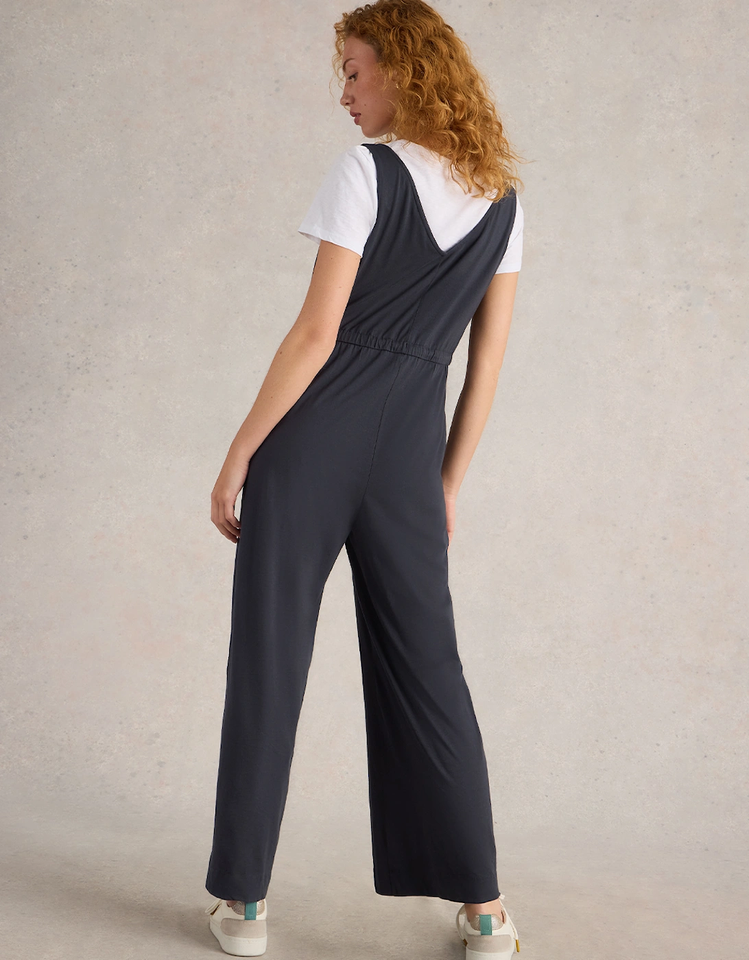 Women's Jasmine Jersey Jumpsuit Charcoal Grey