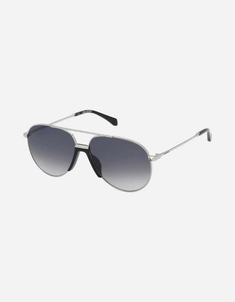 Metal Bracelet Watch with Grey Dial Unisex - Gray Sunglasses