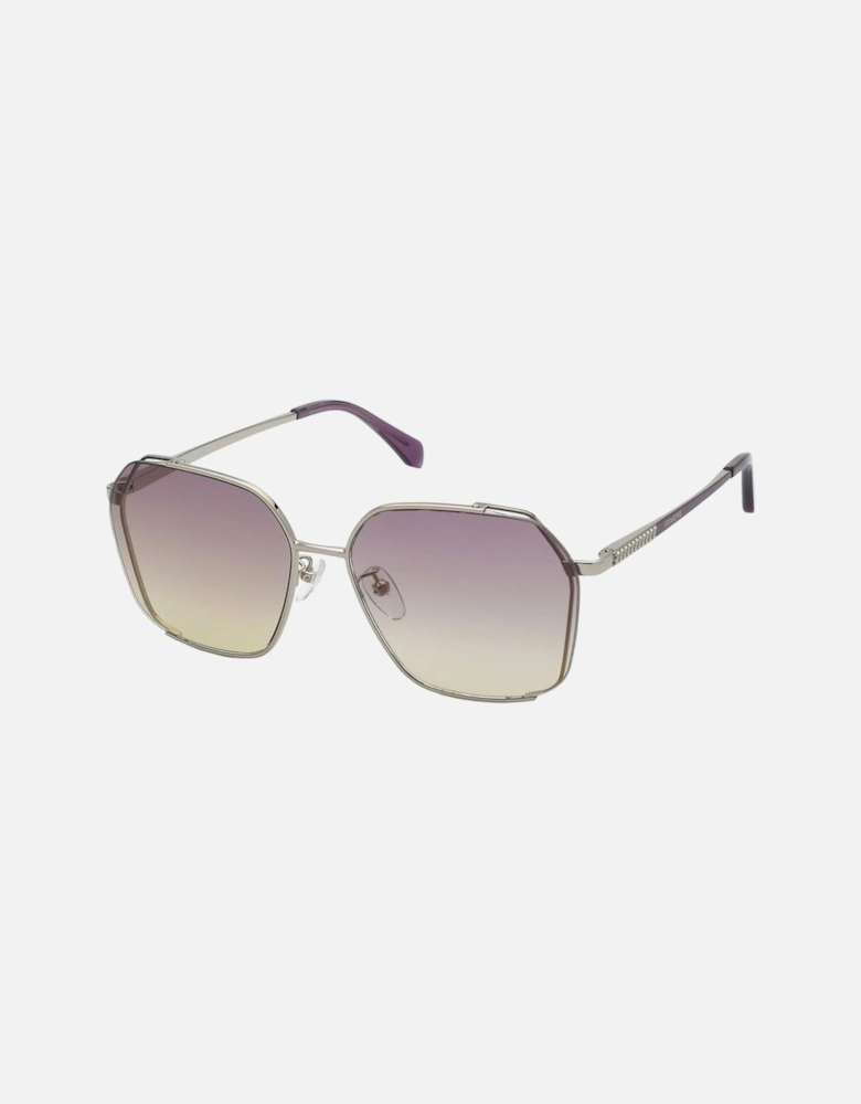 Metal Bracelet Watch with Degraded Dial Women - Gold Sunglasses