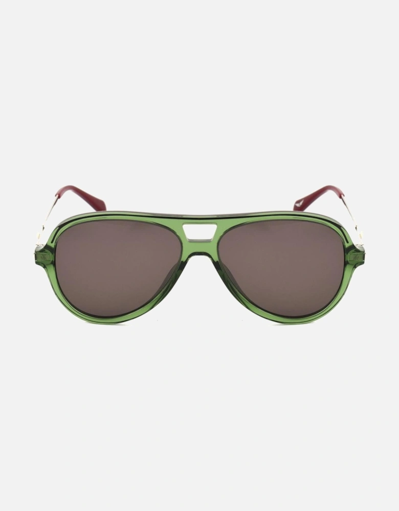 Acetate Bracelet Watch with Green Dial Women Sunglasses