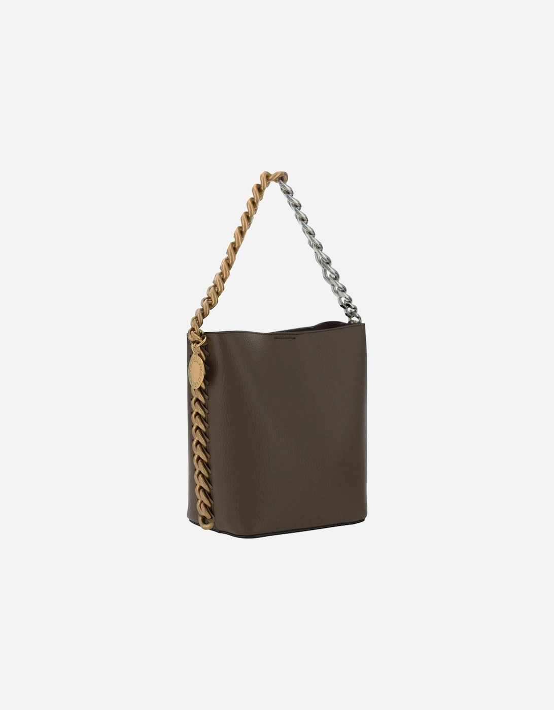 Chain Detail Bucket Bag Women - Brown Shoulder Bags