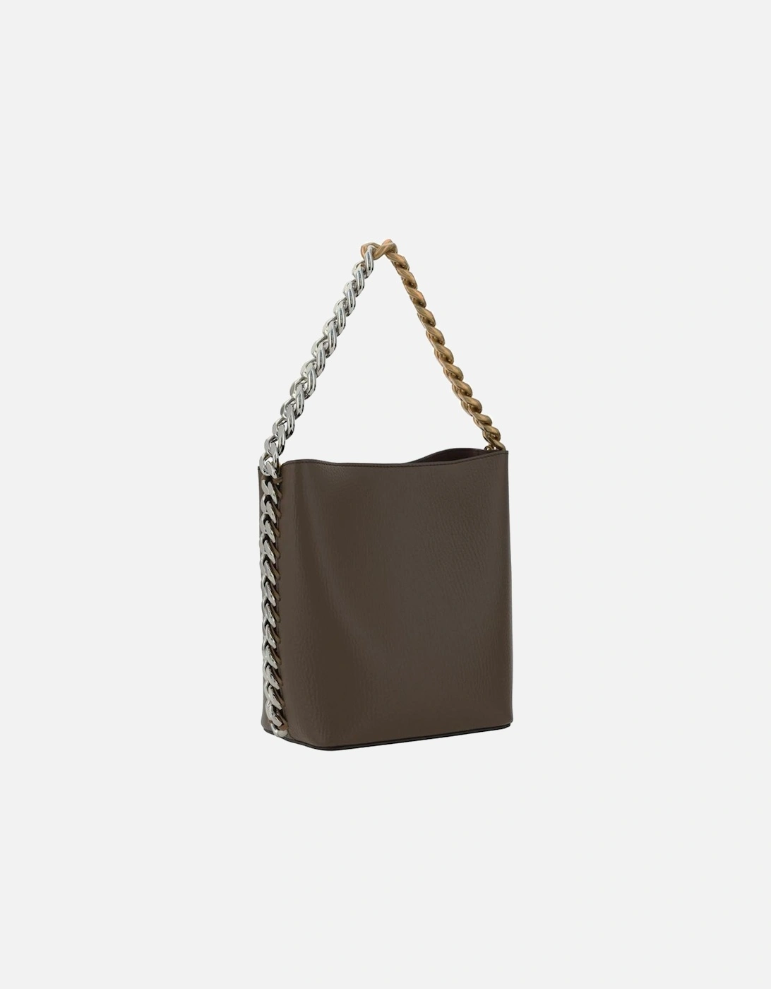 Chain Detail Bucket Bag Women - Brown Shoulder Bags