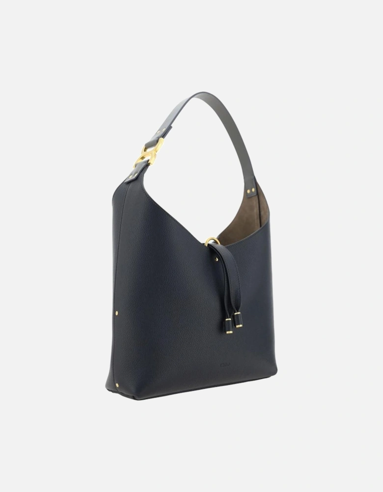 Calfskin Shoulder Bag with Tassel Embellishment Women - Black