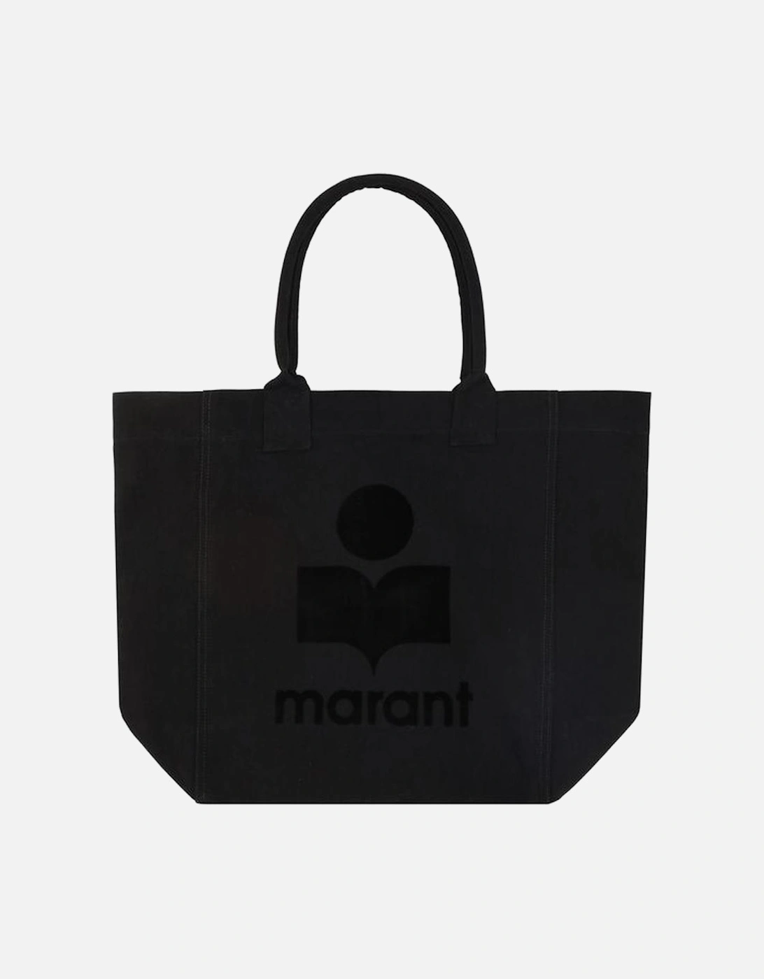 Cotton Tote Bag with Double Top Handle Women - Black Shoulder Bags, 4 of 3
