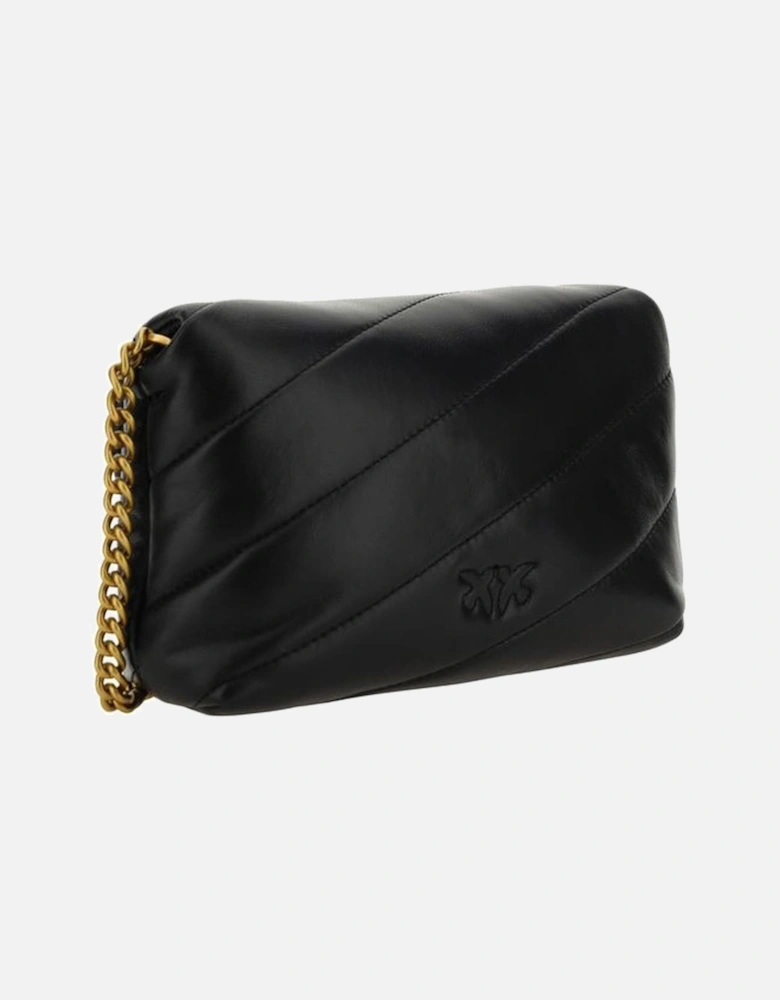 Calfskin Quilted Love Baby Shoulder Bag Women - Black