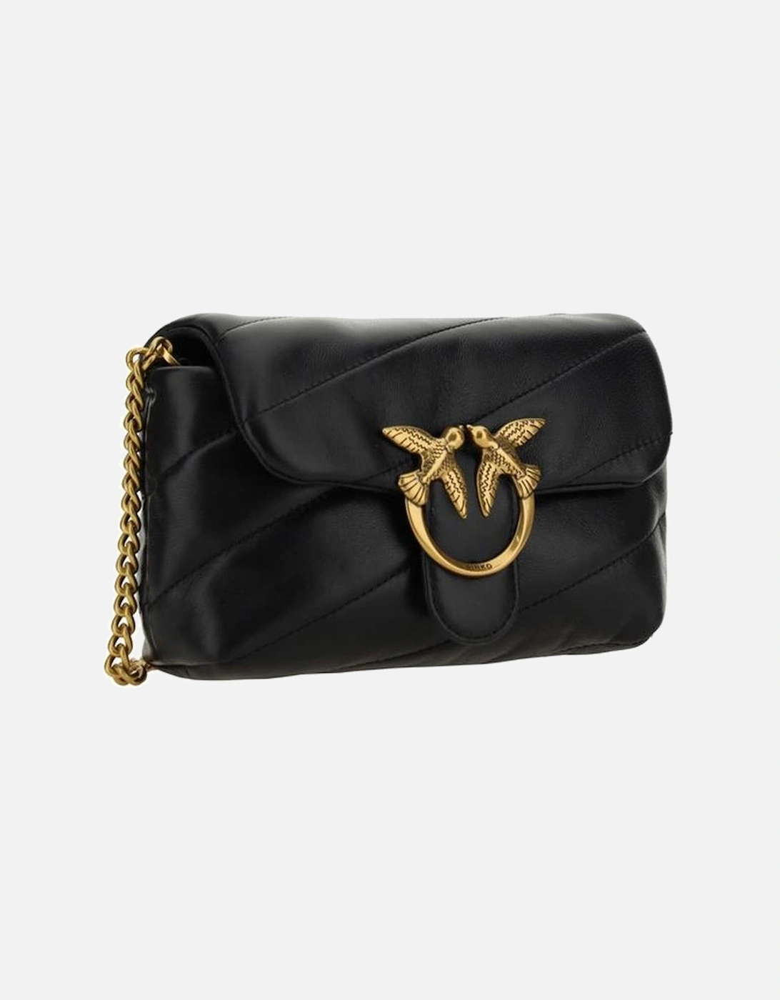 Calfskin Quilted Love Baby Shoulder Bag Women - Black