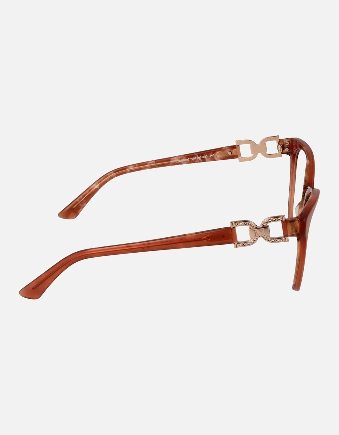 Round Acetate Frame Glasses with Demo Lenses Women - Brown