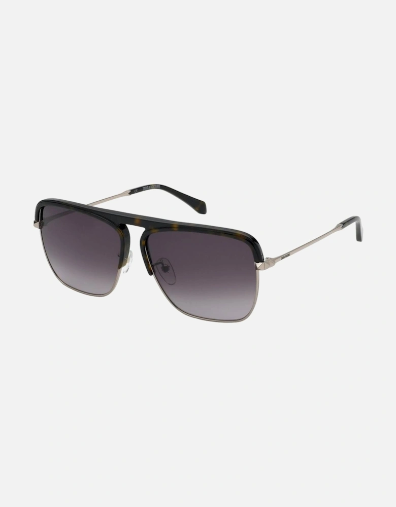Metal Bracelet Golden Dial Watch Unisex Sunglasses