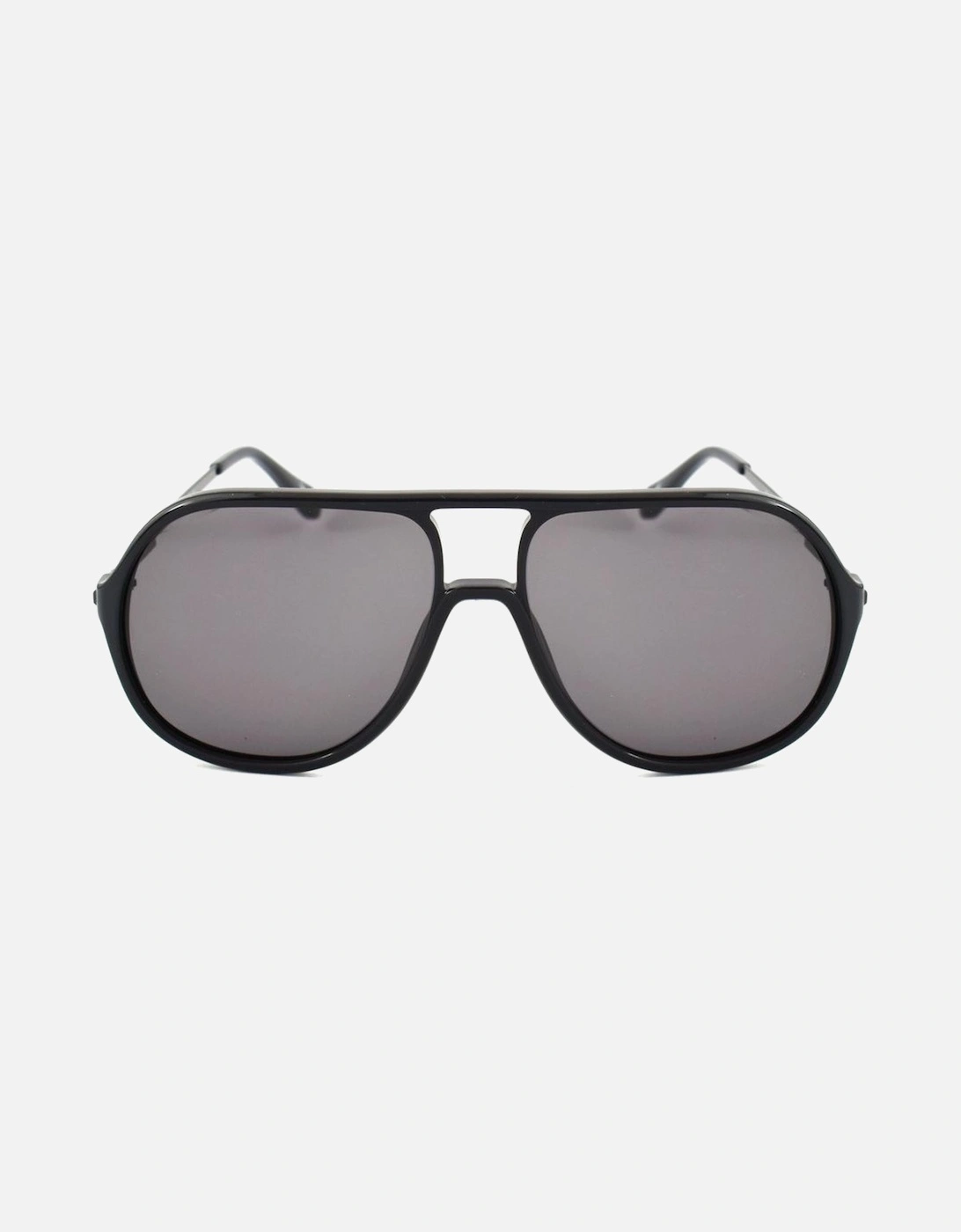 Acetate Bracelet Watch with Grey Glass Unisex - Black Sunglasses