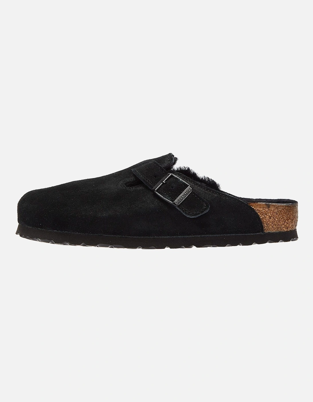 Shearling Black Slippers