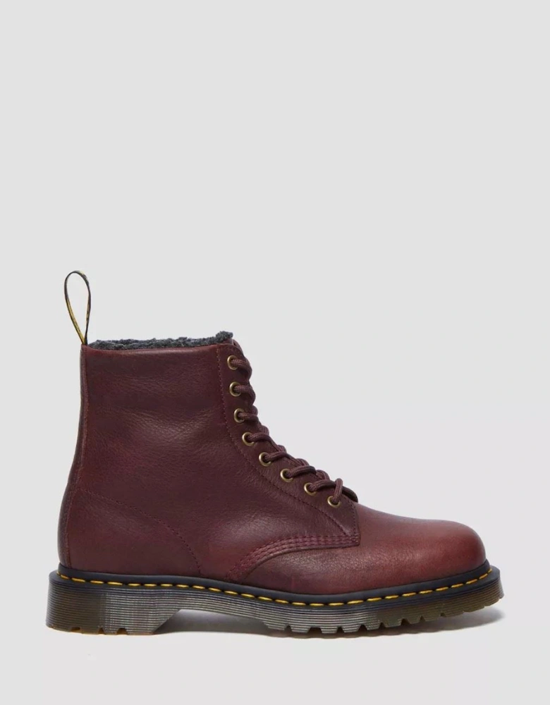 Dr. Martens 1460 WL Grizzly Leather Cherry Red Boots