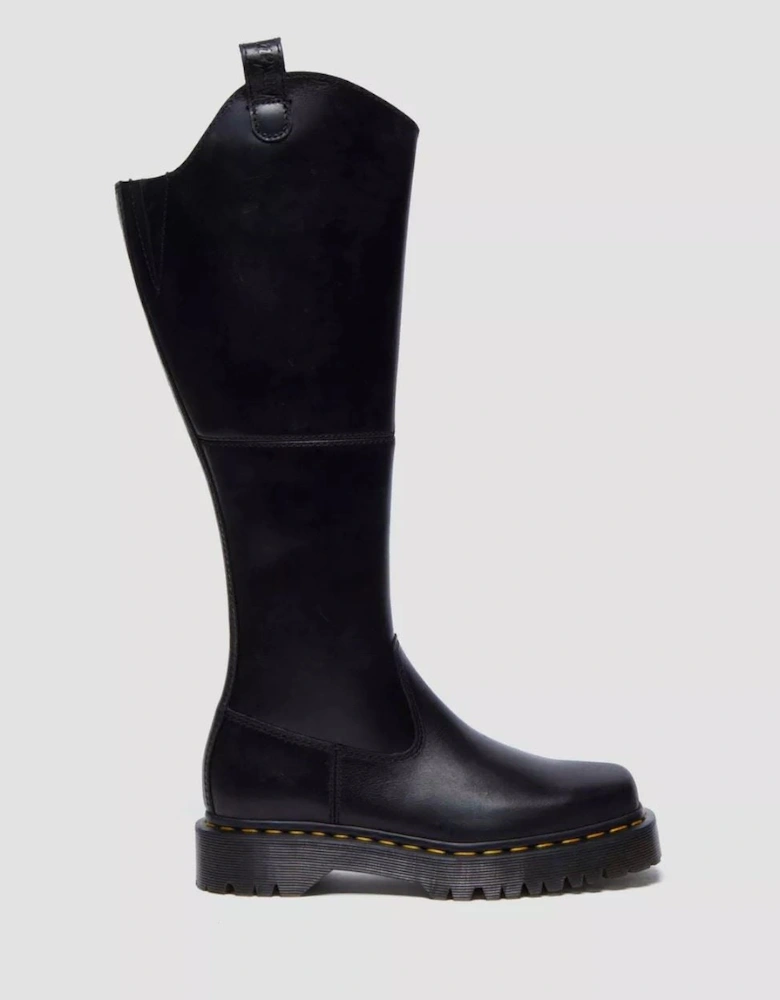 Dr. Martens Amaayah Hi Leather Women's Black Boots