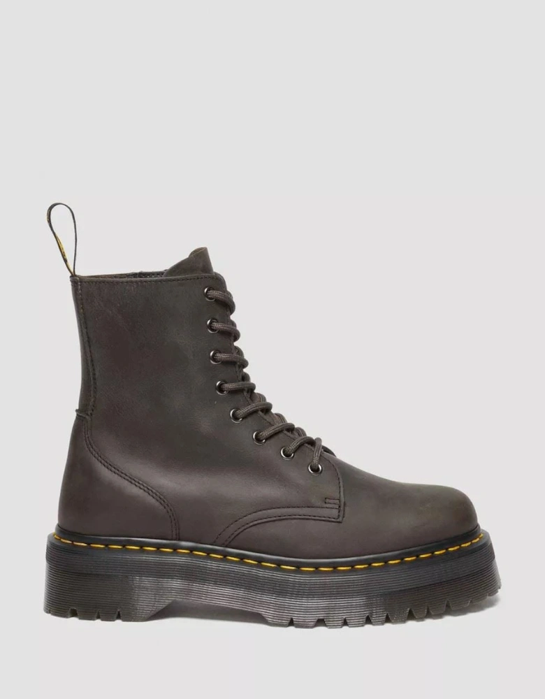 Dr. Martens Jadon Leather Women's Charcoal Grey Boots