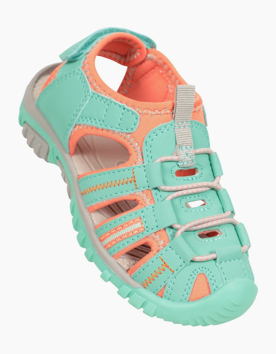 Mountain Warehouse Unisex Blue/Green Childrens/ Bay Sandals - Size: 11 Kids