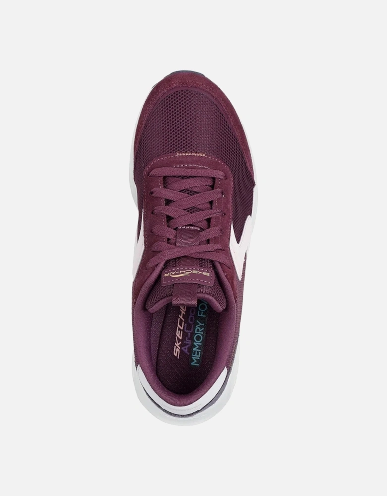 Womens/Ladies Skech-Air Court Air Wave Suede Trainers