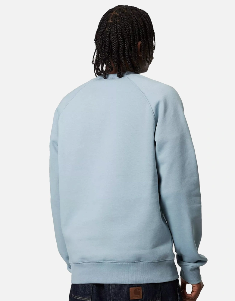 Chase Sweatshirt Frosted Blue/Gold