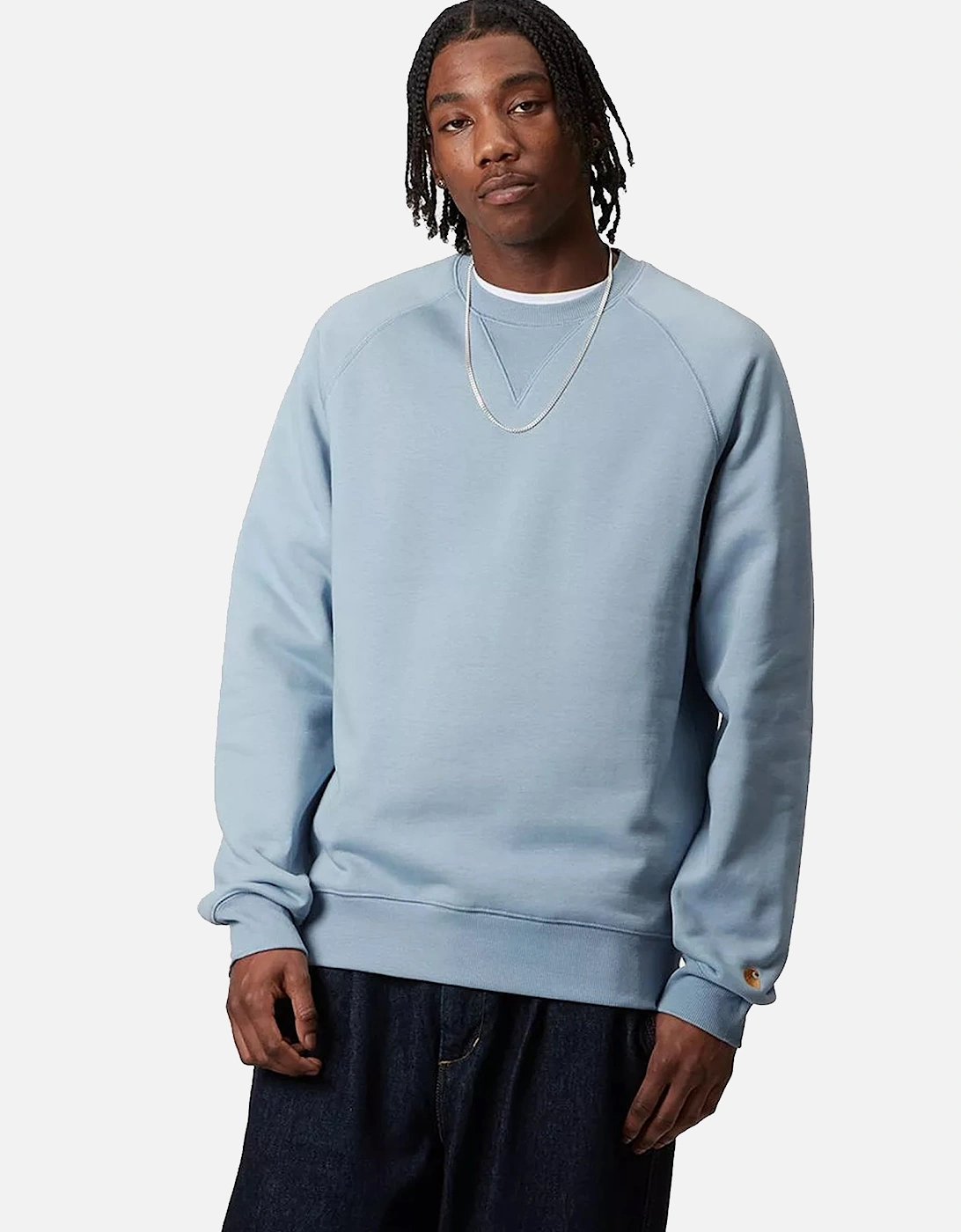 Chase Sweatshirt Frosted Blue/Gold