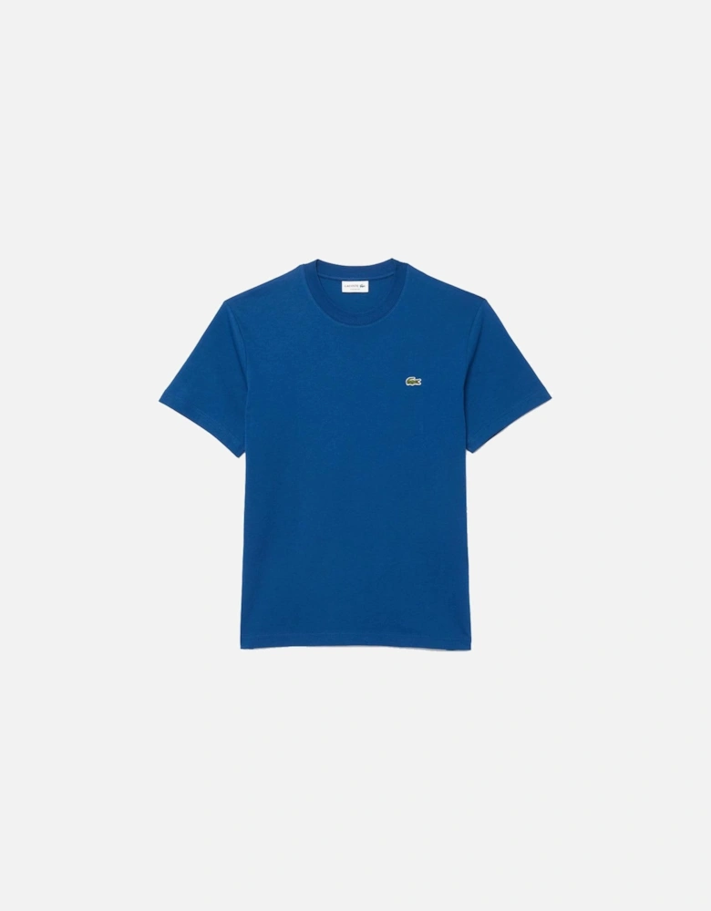 Classic Fit Cotton T-Shirt Globe Blue