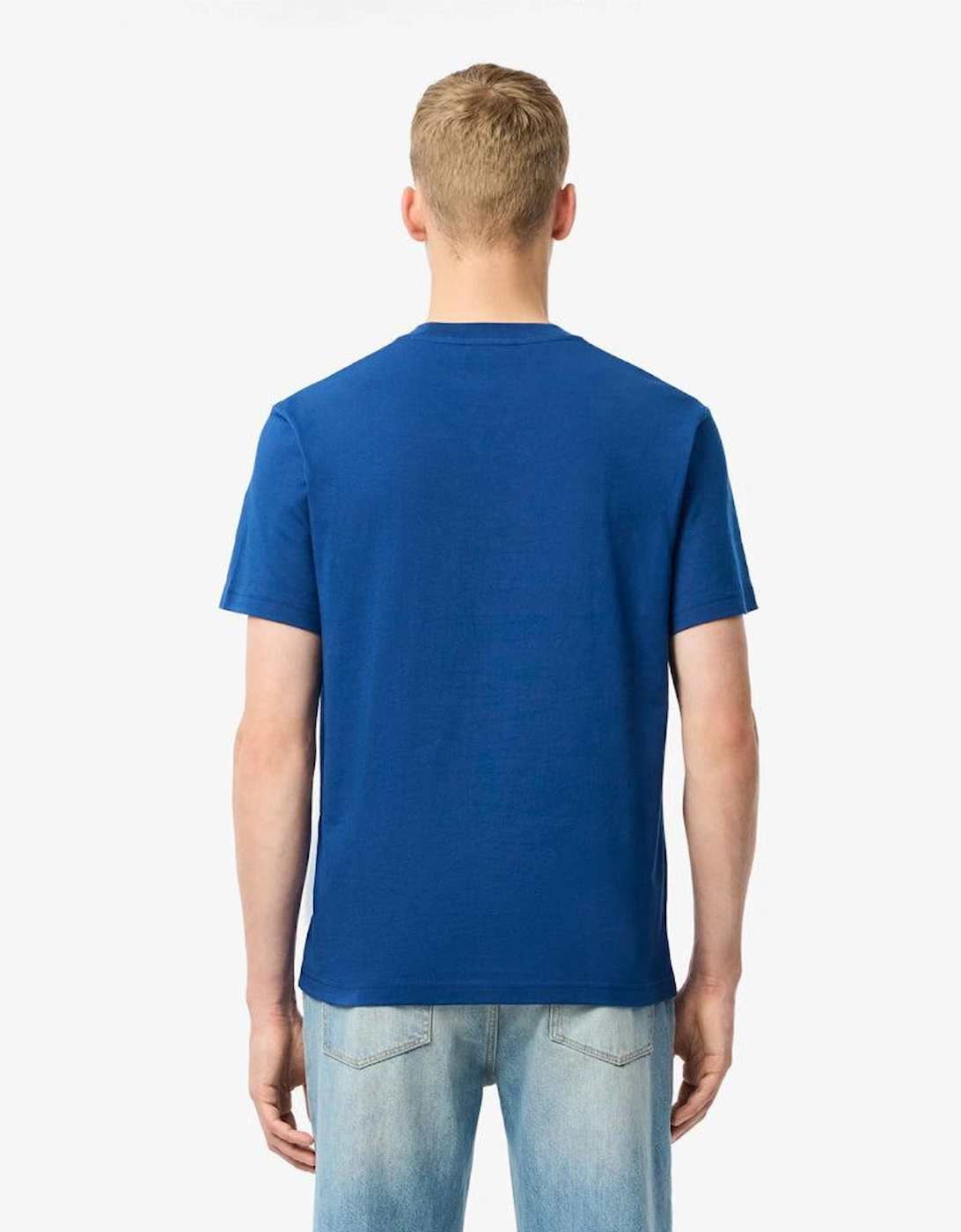 Classic Fit Cotton T-Shirt Globe Blue