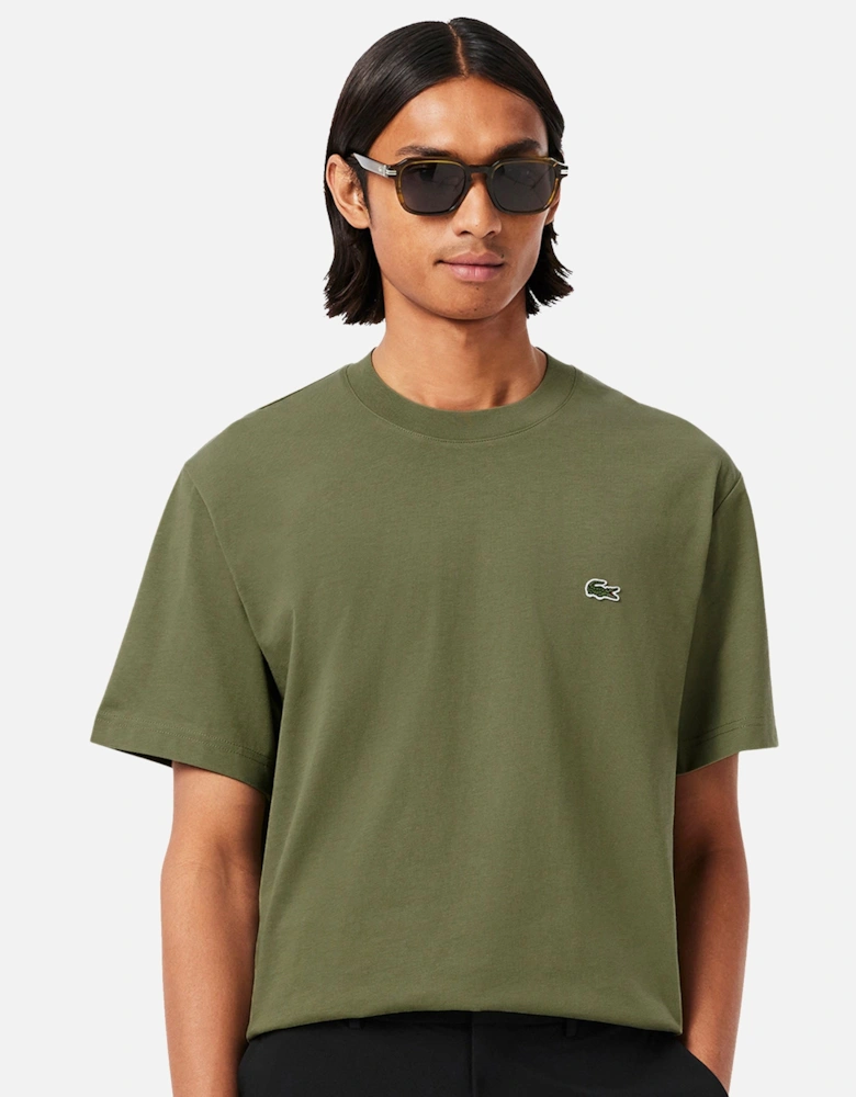 Classic Fit Cotton T-Shirt Khaki Green