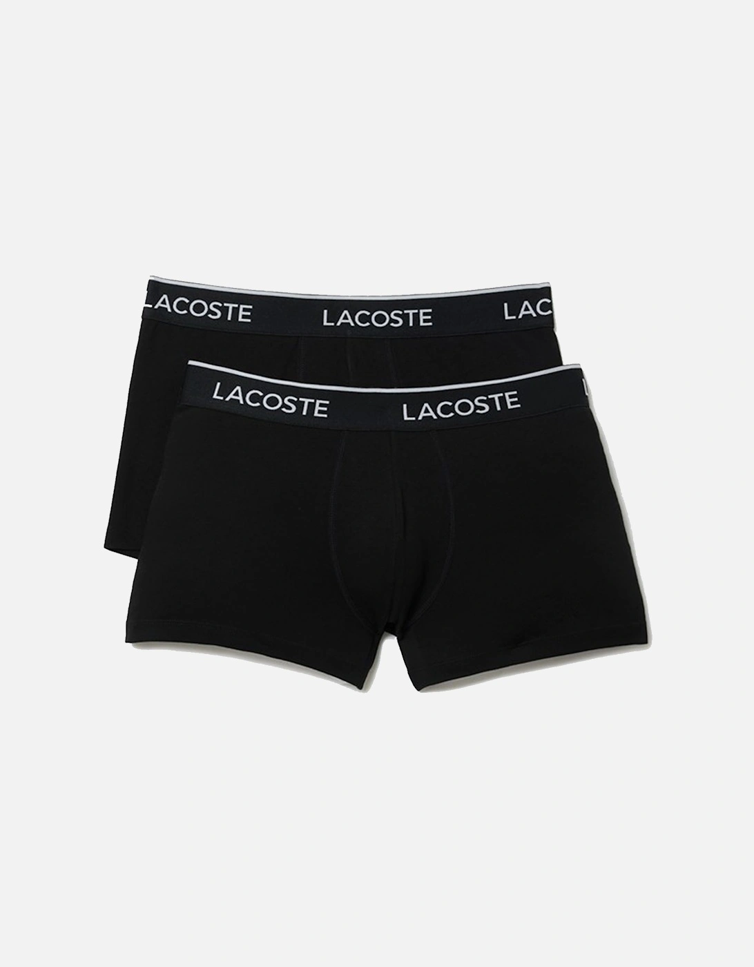 2 Pack Cotton Stretch Logo Trunks Black/Black, 3 of 2