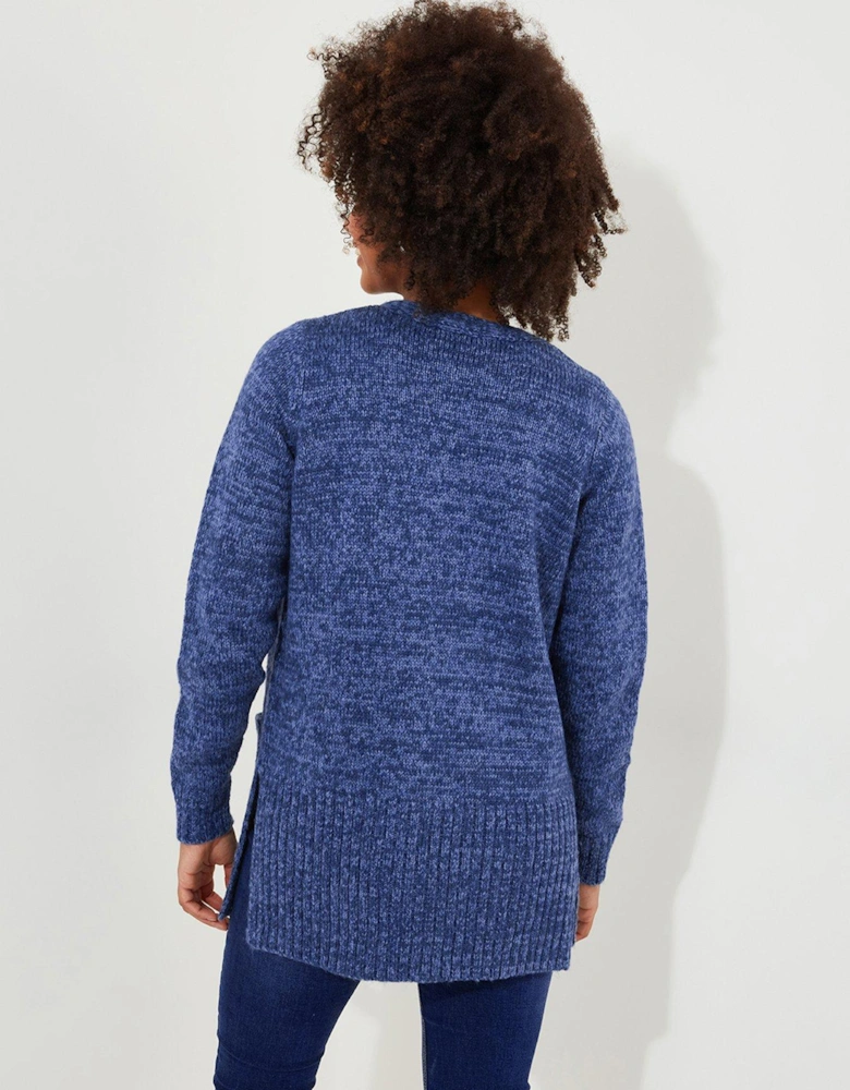 Relaxed Fit Cardigan - Blue