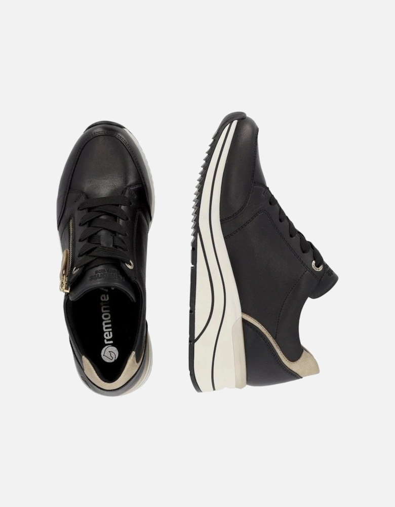 D0T03-01 Ladies trainers in Black