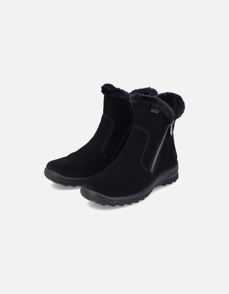 Ladies Boots L7162-00 waterproof in black suede