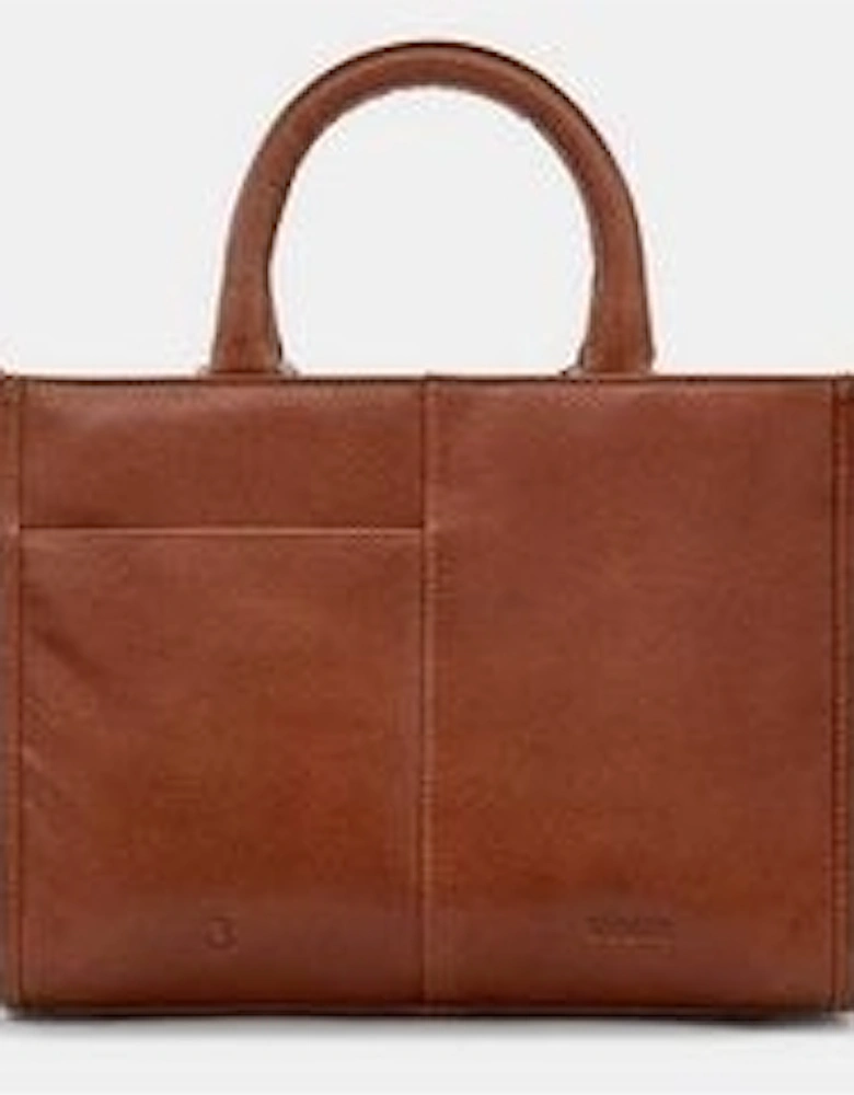 Sunflowers Bloom Multiway Grab Bag in Brown leather