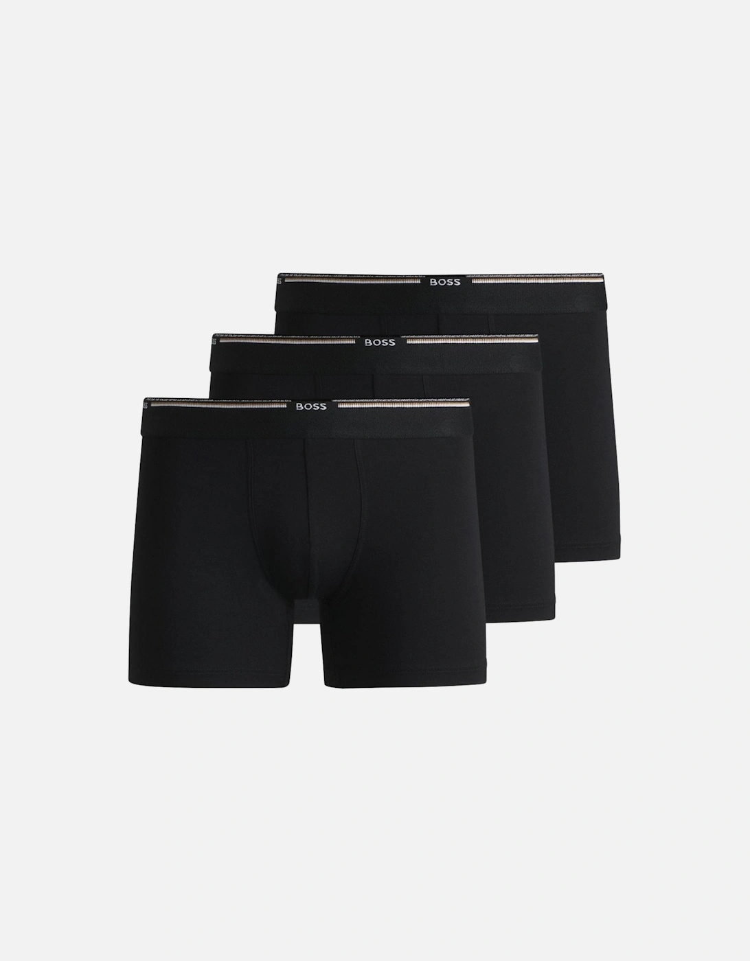Hugo Boss Men's 3-Pack Bamboo Boxer Briefs, Black - Size: 33/32/32