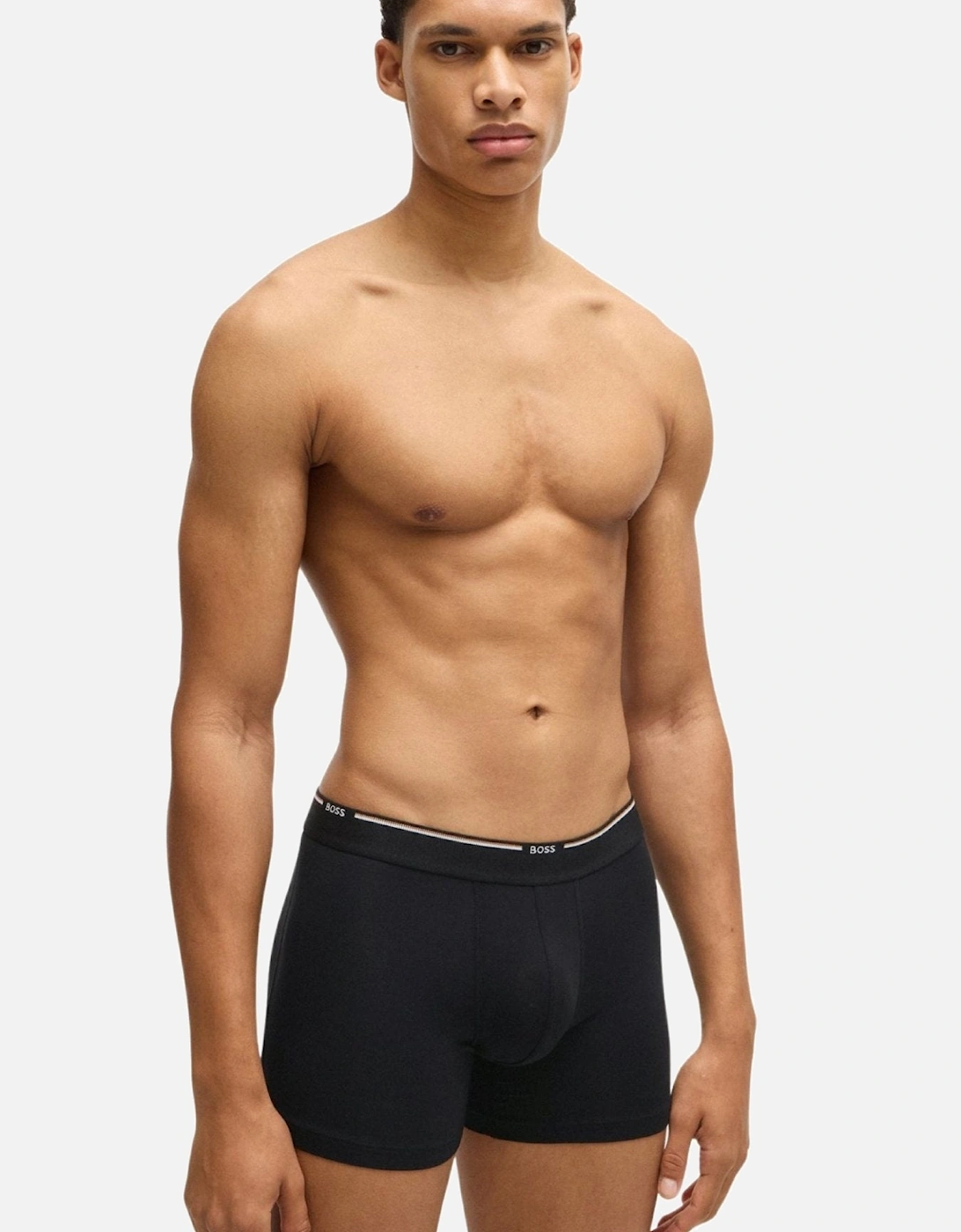 3-Pack Bamboo Boxer Briefs, Black