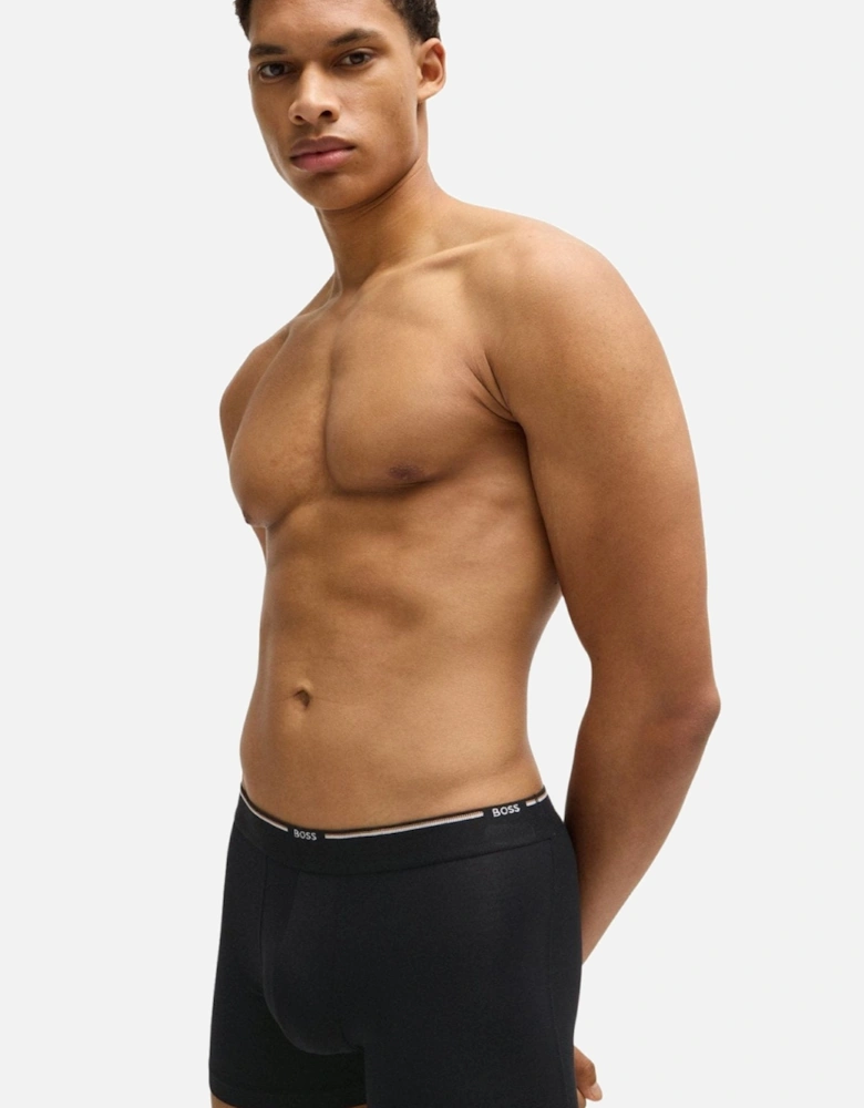 3-Pack Bamboo Boxer Briefs, Black