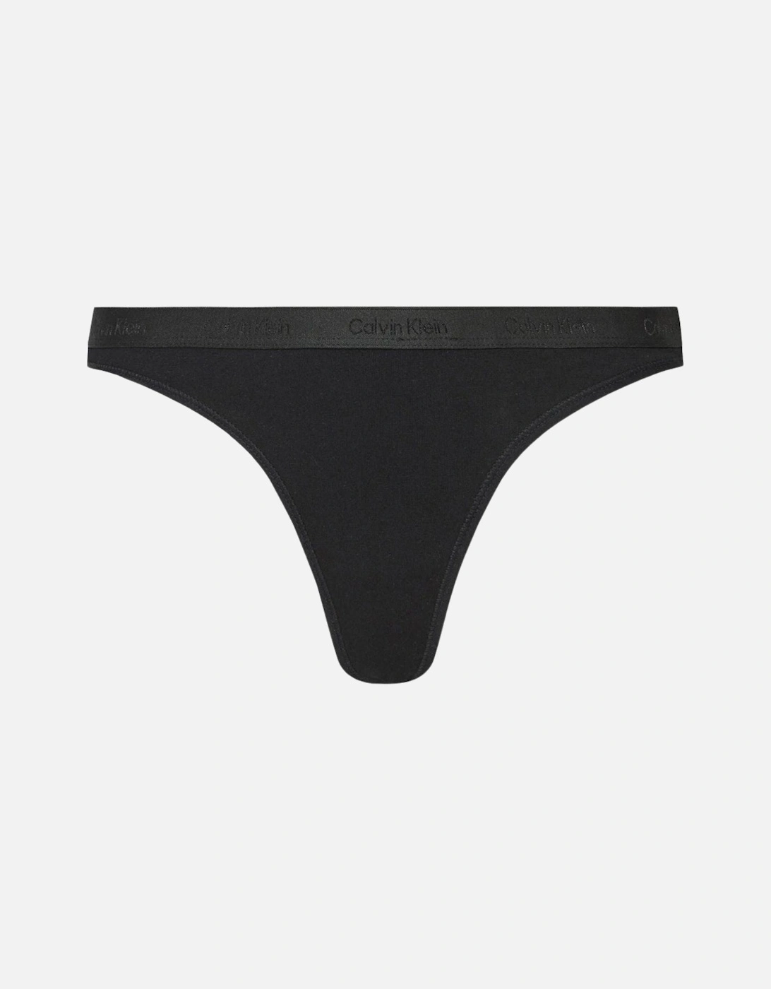 3-Pack Shiny Logo Thongs, Black/Cocoon/Syrah