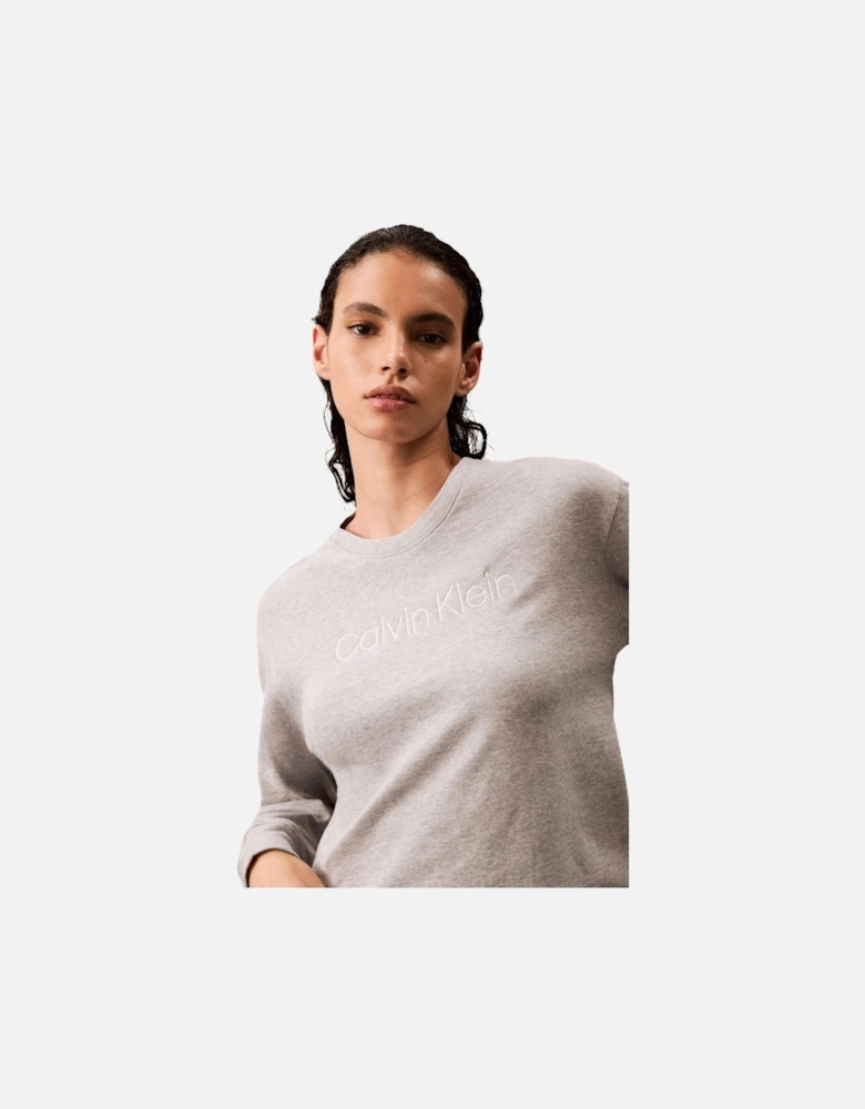 Women Modern Terry Sweatshirt, Grey Heather