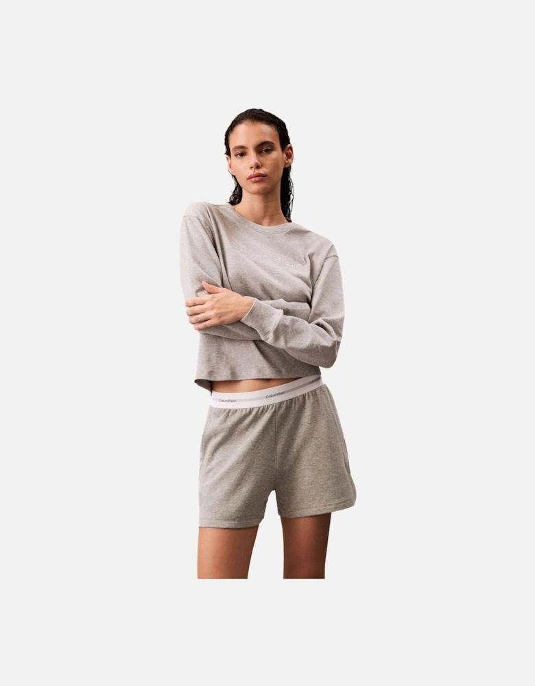 Women Modern Terry Sweatshirt, Grey Heather