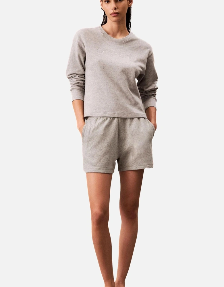 Women Modern Terry Sweatshirt, Grey Heather