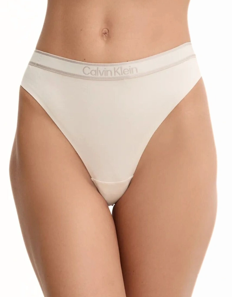 Women New Stone Logo Thong, Sandshell