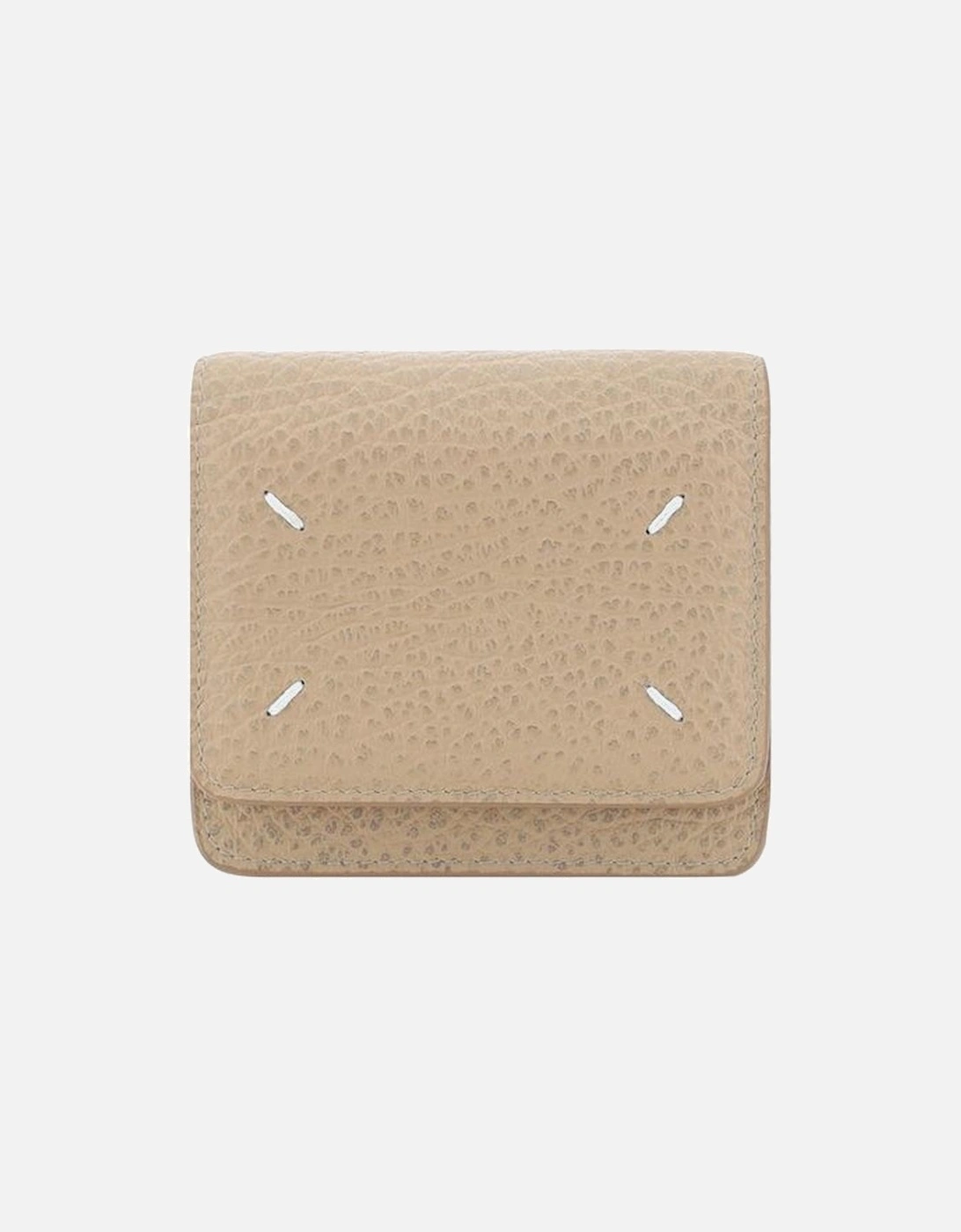 Calfskin Shoulder Wallet with Chain Strap Women - Beige, 5 of 4
