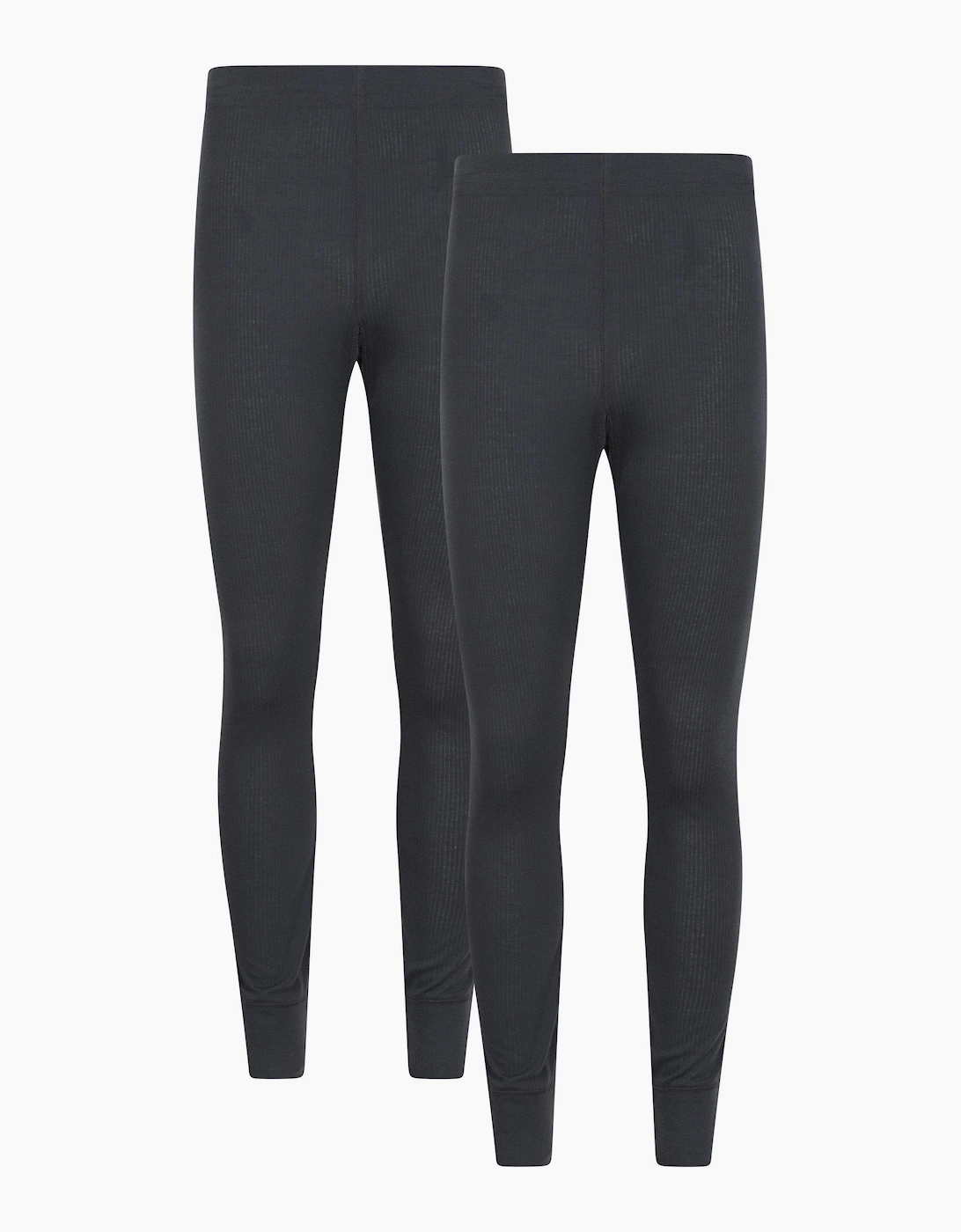 Mountain Warehouse Men's Grey Talus Base Layer Bottoms (Pack Of 2) - Size: 35/34/32