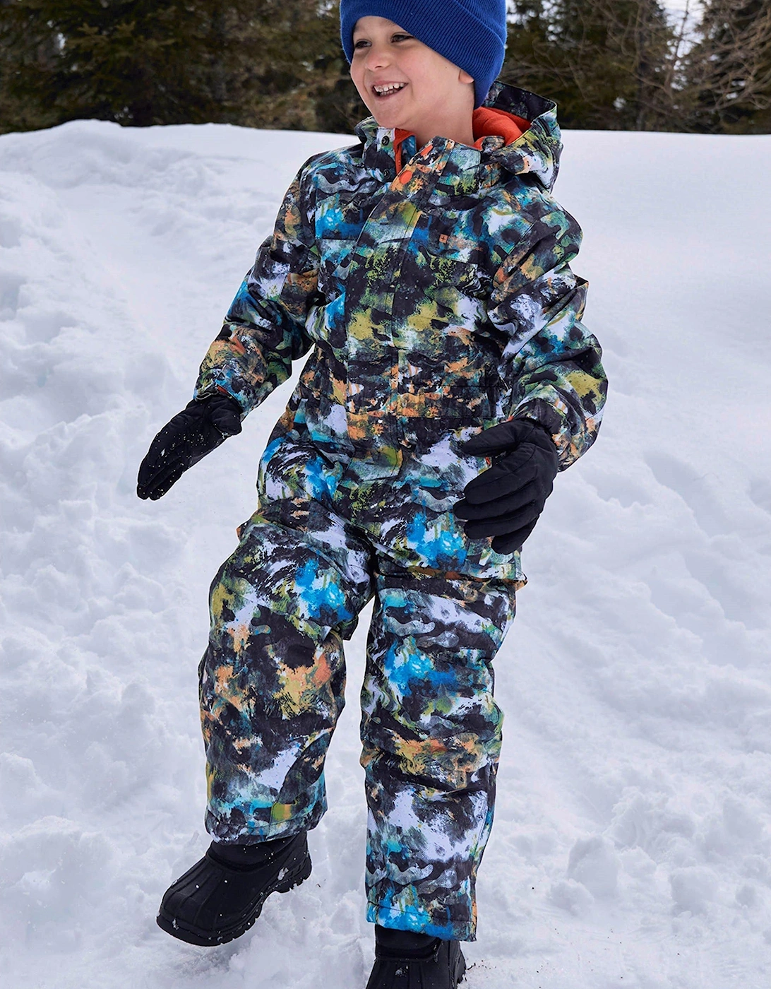 Childrens/Kids All In One Cloud Snowsuit, 2 of 1